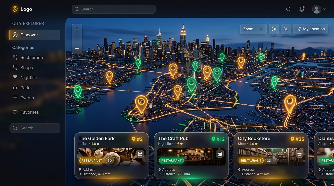 DekhoNCR Hyperlocal Discovery Network screenshot preview